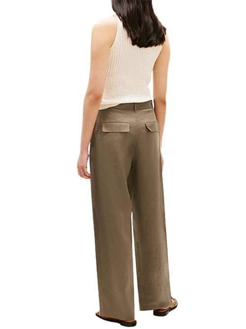 Pantaloni barrel in lino Tommy Hilfiger | WW0WW49658RBU